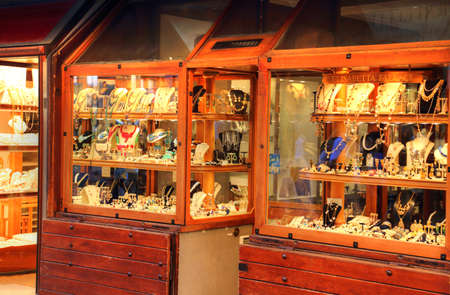 Famous Jewelry Shops and Boutiques on Ponte Vecchioのeditorial素材