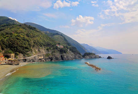 Italy, Monterosso shoreの写真素材