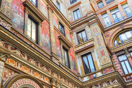 Rome streets in historic part of townのeditorial素材