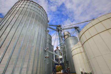 Agricultural Silos in Ontario, Canadaのeditorial素材