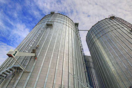 Agricultural Silos in Ontario, Canadaのeditorial素材