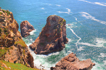 Cabo da Roca scenic shore lineの写真素材
