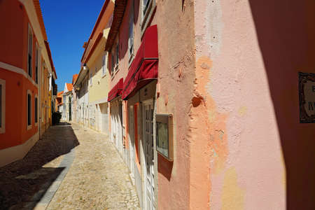 Cascais narrow streets in the old townの写真素材