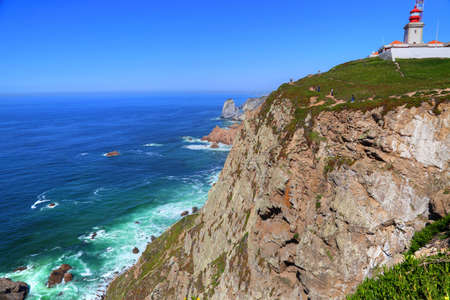 Cabo da Roca scenic shore lineの写真素材