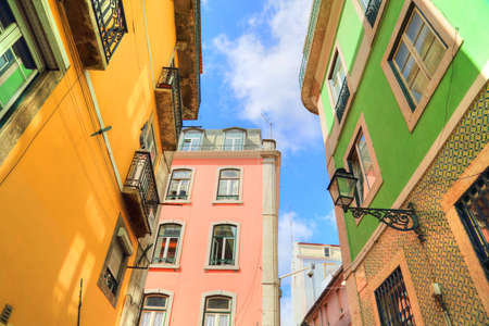 Colorful Streets of Lisbonのeditorial素材