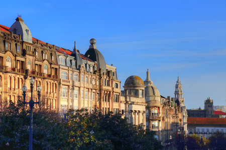 Beautiful and colorful Porto Streetsの写真素材