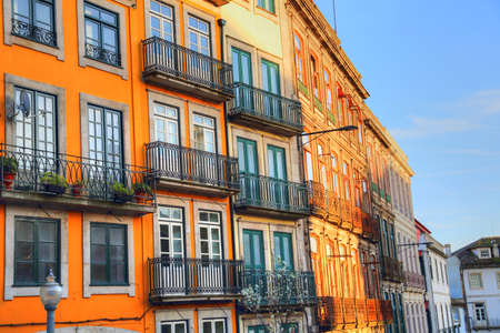 Beautiful and colorful Porto Streetsの写真素材