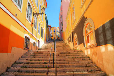 Colorful Streets of Lisbonの写真素材