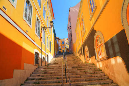 Colorful Streets of Lisbonの写真素材