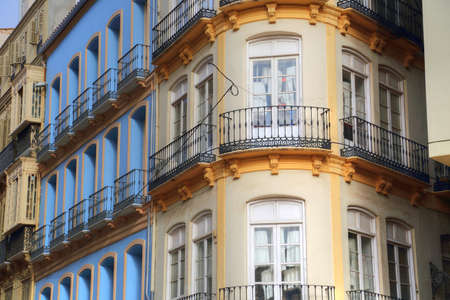 Malaga old town streetsの写真素材