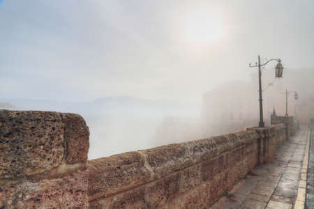 Ronda, Puente Nuevo Arch (Puente Nuevo Bridge)の写真素材