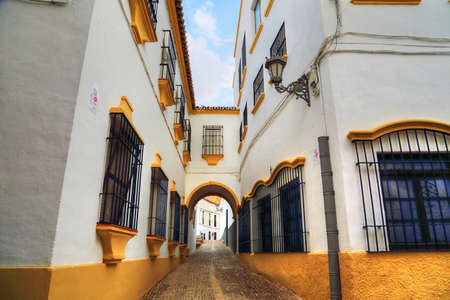 Ronda streets in historic city centerのeditorial素材