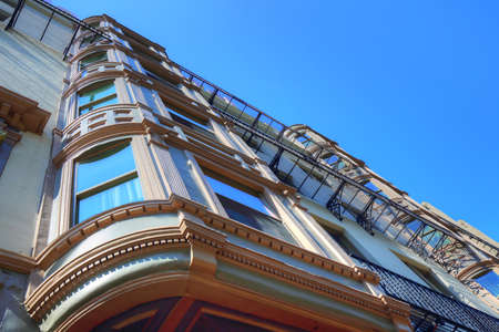 Boston downtown streets at a bright sunny dayのeditorial素材