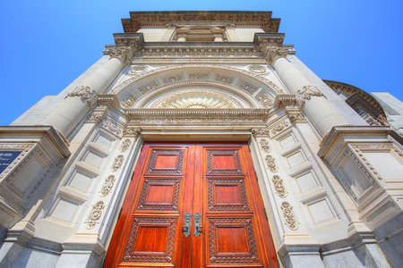 Boston churches at Back Bayの写真素材