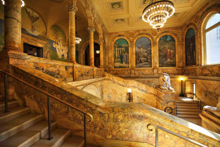Boston public library interiorのeditorial素材