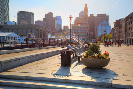 Boston Harbor and harbor boat toursのeditorial素材
