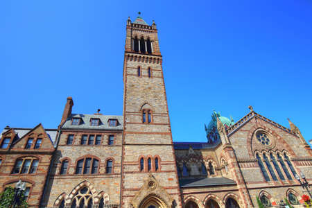 Boston church on Copley Squareの写真素材
