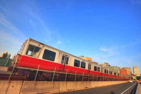 Boston Longfellow bridgeの写真素材