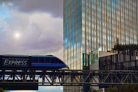 Modern Architecture and city streets of Las Vegas