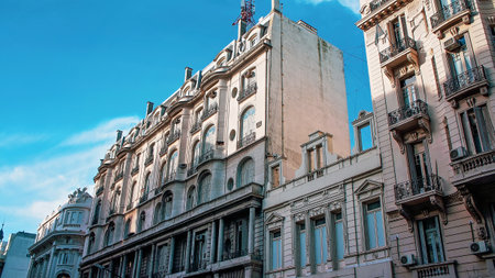 Buenos Aires, scenic Microcentro, a Central Business Districtの写真素材