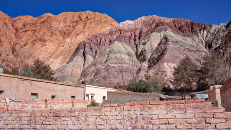 Scenic Purmamarca village streetsの写真素材