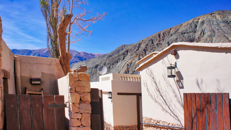Scenic Purmamarca village streetsの写真素材