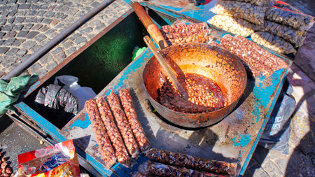 Argentina, Buenos Aires - street food in San Telmoの写真素材
