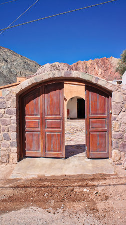 Scenic Purmamarca village streetsの写真素材