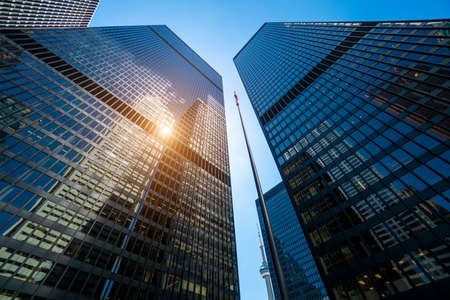 Scenic Toronto financial district skyline and modern architecture skyline.の写真素材