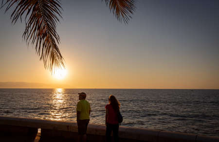 Puerto Vallarta, Mexico-20 February, 2021: Famous Puerto Vallarta sea promenade, El Malecon, with ocean lookouts, beaches, scenic landscapes hotels and city viewsのeditorial素材