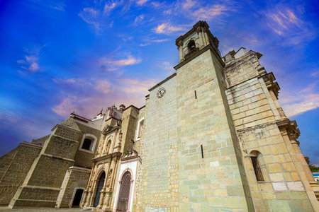 Oaxaca, Landmark Basilica Our Lady of Solitude in historic city center.の写真素材