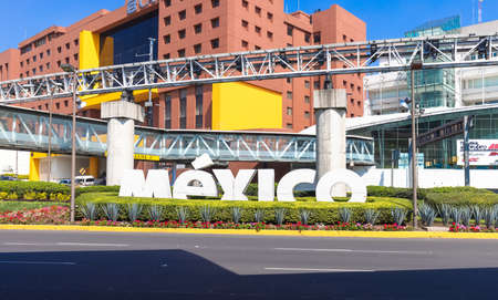 Mexico City, Mexico, 22 September, 2021: Mexico City Benito Juarez International Airport Terminal during a peak tourist season.のeditorial素材