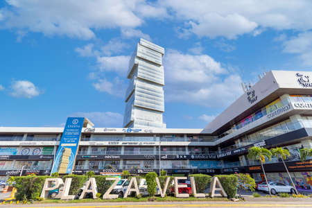 Veracruz, Mexico, October, 2021: Veracruz Boca Del Rio streets in financial, commercial and shopping center of the cityのeditorial素材