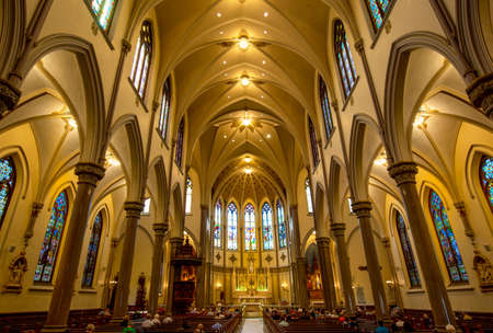 Buffalo, USA-20 July, 2019: Assumption Roman Catholic Church in Buffalo, USAのeditorial素材