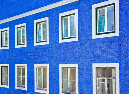Colorful Streets of Lisbon in historic cetnerの写真素材
