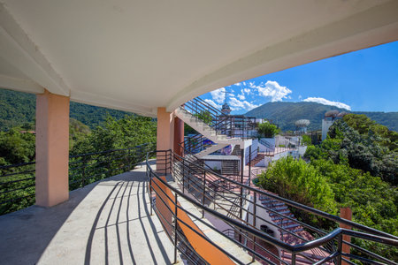 Puerto Vallarta, Scenic Mirador Cerro La Cruz Lookout observation point.の写真素材