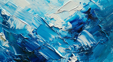 Abstract, painted paint brushes from the oil painting artworkの素材