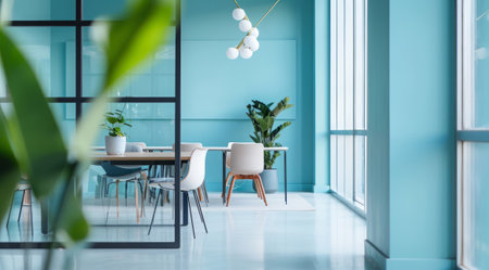 Modern corporate office interiors in the successful companyの素材