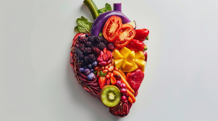 Ingredients of heart friendly Mediterranean Diet that provides the most health benefitsの写真素材