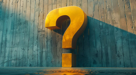Big question mark. Problem solving, mystery and scientific research concept.の写真素材
