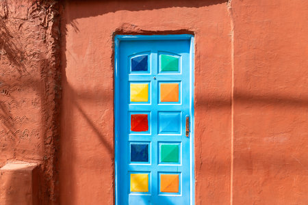 Argentina, colorful buildings of El Caminito, a popular tourist destination in Buenos Aires.の写真素材