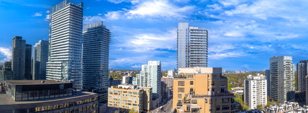 Upscale Eglinton and Forest Hill residential area coveted by middle and upper class families as well as Ontario developersの写真素材