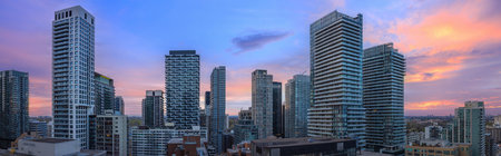 Upscale Eglinton and Forest Hill residential area coveted by middle and upper class families as well as Ontario developersの写真素材