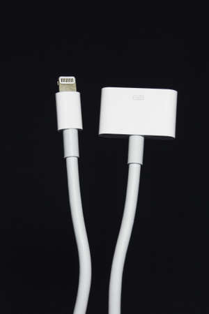 Lightning to 80 pin cableの写真素材