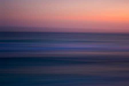 Motion pink and purple  beach sunset
