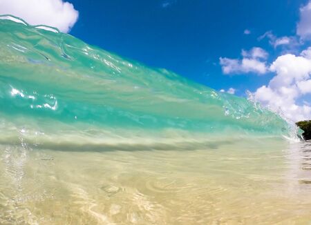 Clear wave in Tropicの写真素材