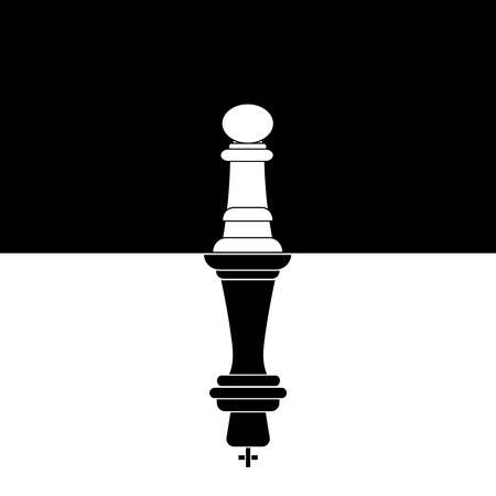 Pawn and kingのイラスト素材