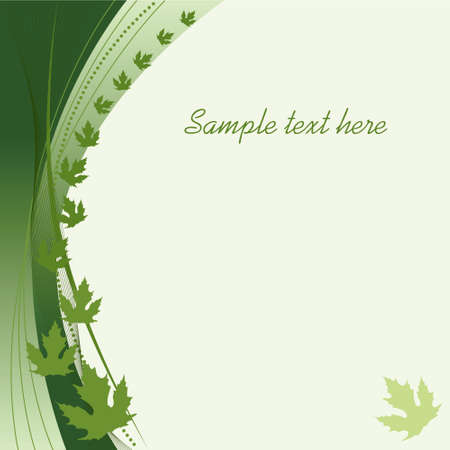 Green autumn abstract background. illustration.のイラスト素材