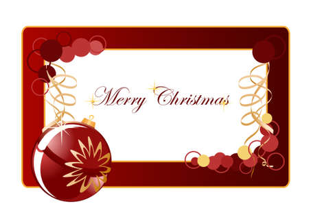 Christmas background blank whith ballのイラスト素材