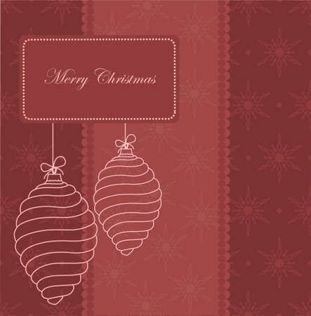 retro christmas background vector illustrationのイラスト素材